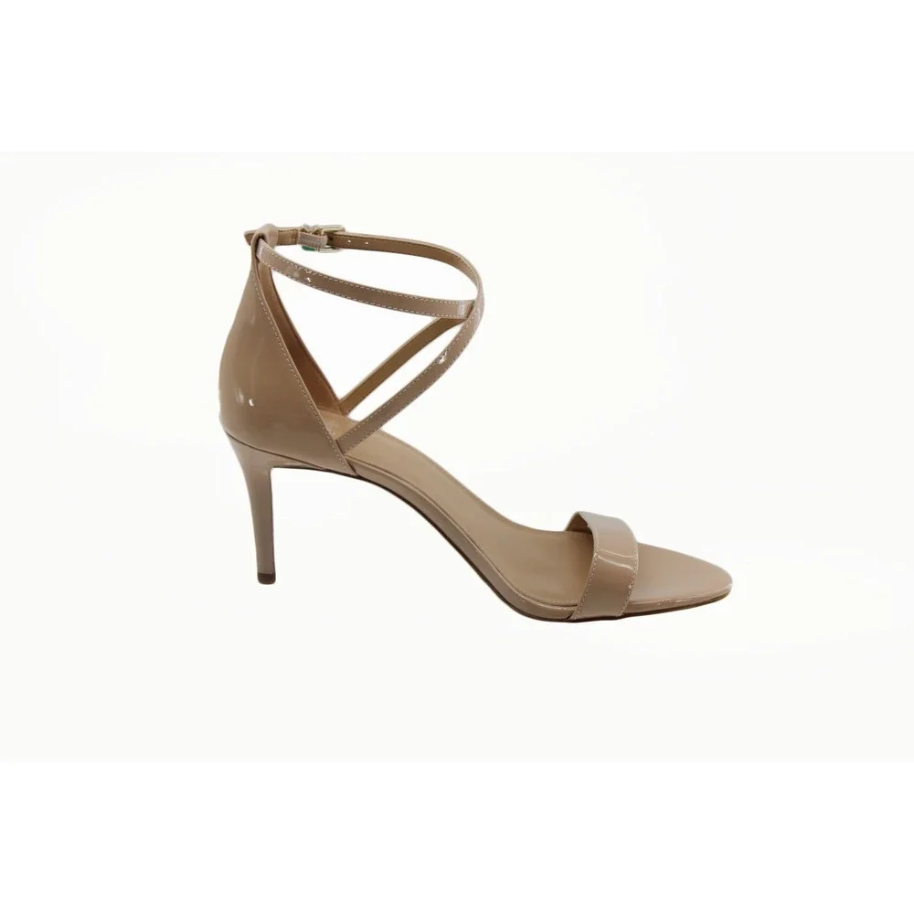 Michael Kors Patent Crisscross Ankle Strap Stiletto Sandals Size 6M 4OF9AVMA1A